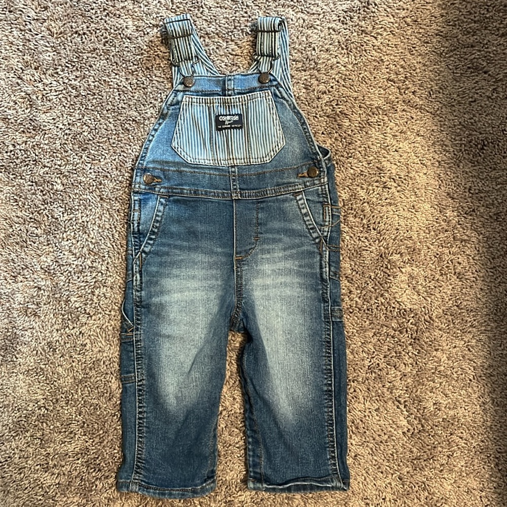 OshKosh B'gosh Blue Denim Overalls Classic Bib Style